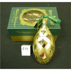 Blown Glass WATERFORD/WEDGWOOD Ornament