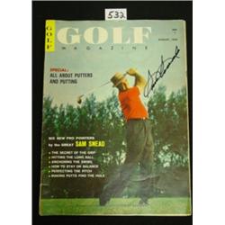 SAM SNEAD Golf Autograph 1960 Magazine