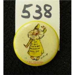 #14 YELLOW KID Comic Pinback Ad