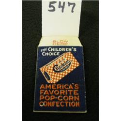 Pre-CRACKER JACK Prize Checkers Whistle