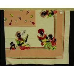 1950's BLACK MEMORABILIA Tablecloth