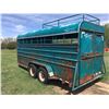 Image 3 : 2000 Lift Off, 4 Horse Angle, Stock Trailer with Tackroom and Stall Dividers