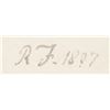 Image 4 : Two Original Hand-Drawn ROBERT FULTON Sketches Dated 1807 + 1813 R.F. Initialed