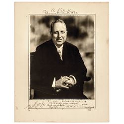 1935 Dated WILLIAM RANDOLPH HEARST Inscribed and Signed Oversize Photograph!