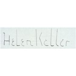 Activist HELEN KELLER 1954 Typed Letter Signed Championed Women's Suffrage
