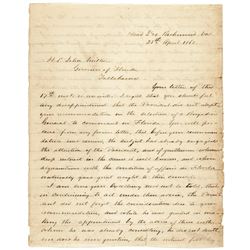ROBERT E. LEE  1862 Historic Civil War-date Content Letter Signed