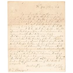 Superb Civil War Military Content ROBERT E. LEE Autograph Letter Signed