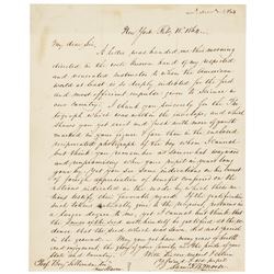 1864 SAMUEL F. B. MORSE Inventor of Telegraph & Morse Code, Autograph Letter Signed