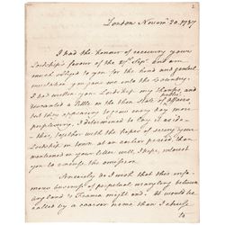 1787 THOMAS PAINE Autograph Letter Signed Author of Common Sense, Extremely RARE