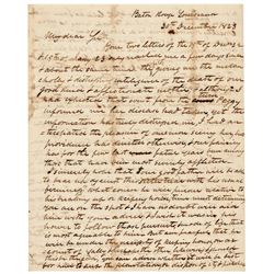 ZACHARY TAYLOR Autograph Letter Signed to his Brother Hancock, Mother’s Death