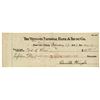 Image 1 : 1920 ORVILLE WRIGHT Signed Check, Wright Brothers Photo