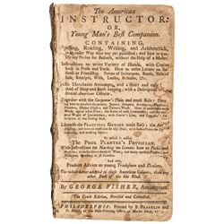 1753 BENJAMIN FRANKLIN Printing of “The American Instructor” by George Fisher