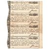 Image 1 : November 18, 1776 Continental Congress Uncut Lottery Sheet of Four Tickets