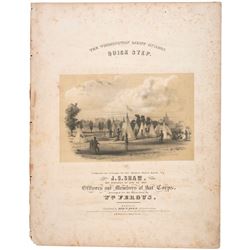 1841 THE WASHINGTON LIGHT GUARDS QUICK STEP Historic Boston Sheet Music