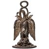 Image 1 : c. 1847 Mexican War Era Decorative Patriotic Cast Iron Eagle and Snake Doorstop