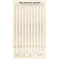 1860 Civil War New Hampshire State Lottery Printed Broadside With Manager Letter