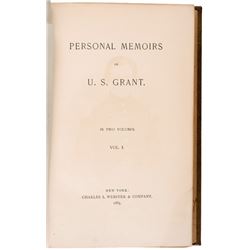 1885 & 1886, Hardcover First Edition Book Set: Personal Memoirs of U.S. Grant