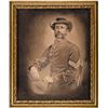 Image 2 : c. 1860s Civil War Era Union Army Soldiers Portrait Art In Charcoal Framed, Nice