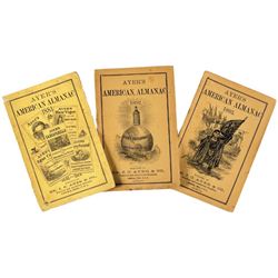 1868 to 1896-Dated 27 AYERS, Encased Postage Stamp Related, Almanacs