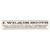 Image 3 : 1862 Civil War John Wilkes Booth Theatrical Playbill Performance Broadsheet