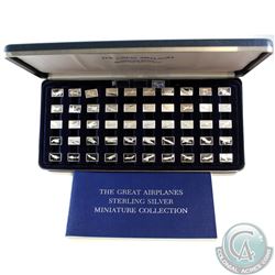 The Great Airplanes Sterling Silver Miniature Collection. This set contains 51x Miniature Sterling S