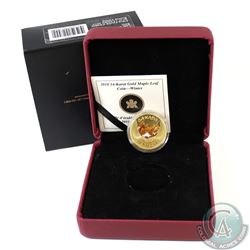 2010 Canada $75 14kt Gold Maple Leaf Coin - Winter (Tree Bark).