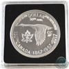 Image 1 : 1967 Leaf & Anchor Counter-Stamped Silver Dollar Commemorating the 150th Anniversary of Canada in Pr