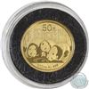 Image 1 : 2013 China 1/10oz Fine Gold Panda in Capsule (TAX Exempt)