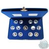Image 1 : 1992 Canada 125th Anniversary 13-coin Proof 25-Cents set with Original Blue display box and certific