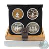 Image 1 : 1976 Montreal Olympics 4-Coin Silver Proof Set # 9-12. with Original Display Box and Certificate of 