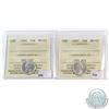Image 1 : 1957 & 1960 Canada 10-cent ICCS Certified MS-65. 2pcs.
