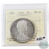 Image 1 : 1967 Canada $1 ICCS Certified MS-64 Cameo