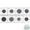 Image 1 : Lot of 8x Belgian Coinage Dated 1837-1943 in VG to VF as per holders. 8pcs