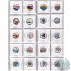 Image 2 : Estate Lot of 30x USA Coloured State Quarters Dated 1999-2004 in Plastic Pages. 30pcs