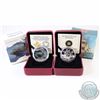 Image 1 : Lot of 2x RCM Fine Silver Coins - 2012 $10 HMS Shannon (Capsule is scratched on back) & 2014 $20 Los