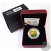 Image 1 : 2014 Canada $20 Water-Lily & Venetian Glass Leopard Frog Fine Silver Coin (TAX Exempt)