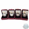 Image 1 : Lot of 4x 2014 O Canada $25 Fine Silver Coins. You will receive Cowboy in the Canadian Rockies, Unde