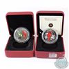 Image 1 : Lot of 2x Canada 25-cent Coloured Bird Coins - 2007 Ruby-throated Hummingbird (Missing COA) & 2008 N
