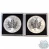 Image 1 : Pair of 2000 & 2001 Canada $5 Privy 1oz Silver Maples (TAX Exempt). You will receive the 2000 Dragon
