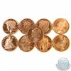 Image 1 : Lot of Liberty 1oz Fine Copper Rounds (TAX Exempt). You will receive 9 different designs. 9pcs