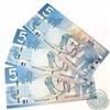 Image 1 : 3 x 2006 Replacement $5.00 Notes with Prefix AOK(1.960M-2.280M) and Consecutive Serial Numbers. 3 pc