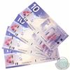 Image 1 : 4 x 2005 Replacement $10.00 Notes with Prefix FEV(0.360M-1.035M) and Consecutive Serial Numbers. 4 p