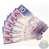 Image 1 : 6 x 2001 $10.00 Notes with Knight-Dodge Signatures, FDZ Prefix and Consecutive Serial Numbers. 6 pcs