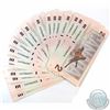 Image 1 : 25 x 1986 $2.00 Notes with Thiessen-Crow Signatures and Consecutive Serial Numbers. There is a minor
