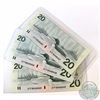 Image 1 : 1991 2 digit RADAR $20.00 Note with Serial Number AYF8448448 in UNC condition. Included both shoulde