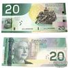 Image 1 : 2004 2 digit RADAR $20.00 Note with Serial Number EYL5959595 in Almost UNC Condition.