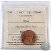 Image 1 : 1943 Canada 1-cent ICCS Certified MS-64 Red