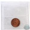 Image 2 : 1949 Canada 1-cent A off Denticle ICCS Certified MS-65 Red