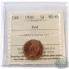 Image 1 : 1950 Canada 1-cent ICCS Certified MS-65 Red