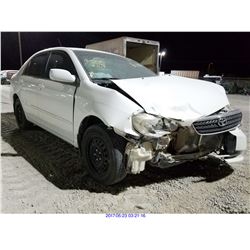 2008 - TOYOTA COROLLA//SALVAGE TITLE
